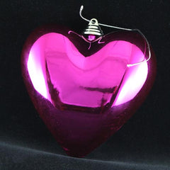 6" Plastic Heart Decoration - 6 Pack