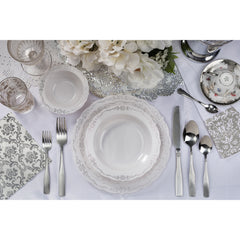 5 Oz. Gray / Silver Victorian Design Bowls | 20 Count