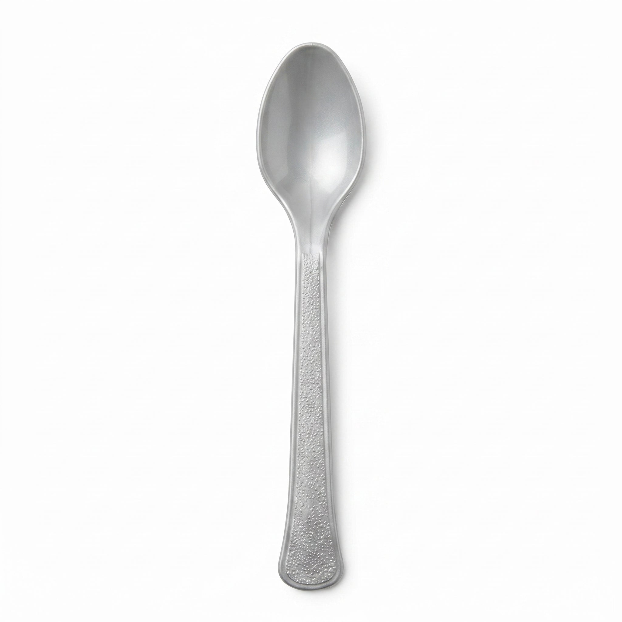 Silver Plastic Spoon - 7.5 in.