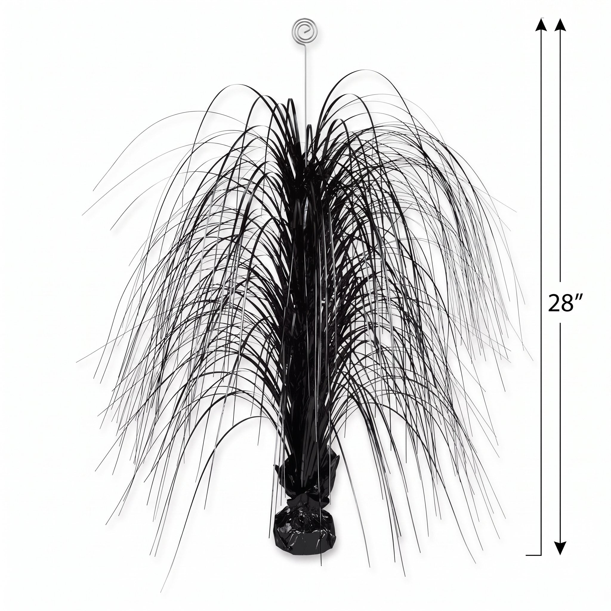 Large Black Metallic Spray Centerpiece