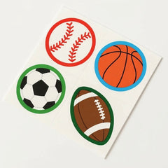 Sports-Themed Temporary Tattoo Pack for Kids - 48 Count