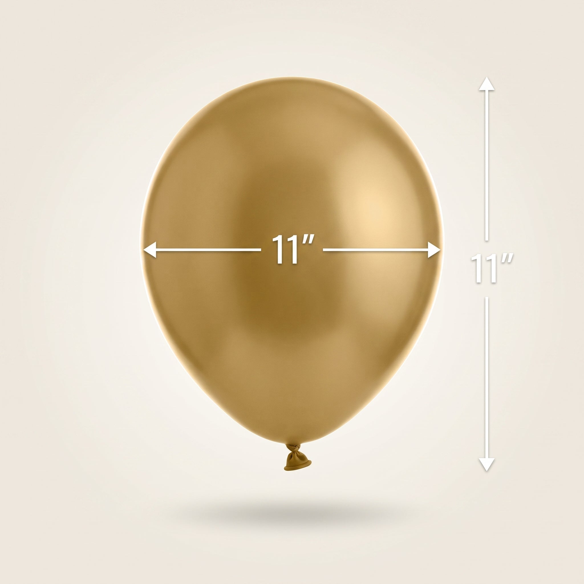 Satin Luxe Gold Latex Balloons, 11-Inch, 6-Pack