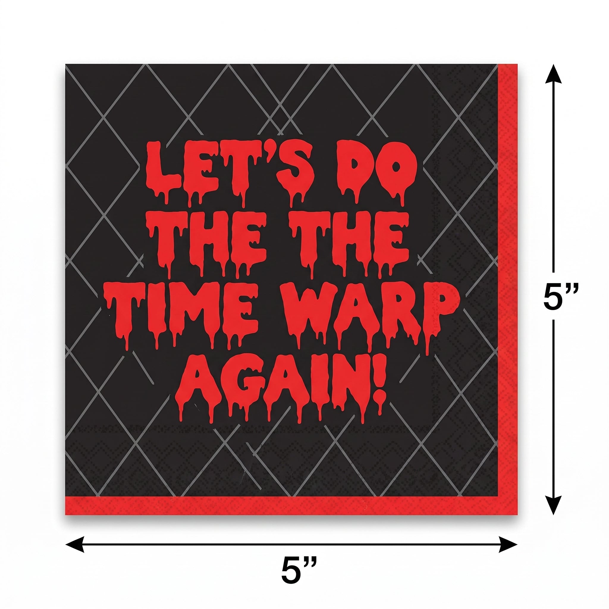 Rocky Horror Beverage Napkins - 5 In. X 5 In.