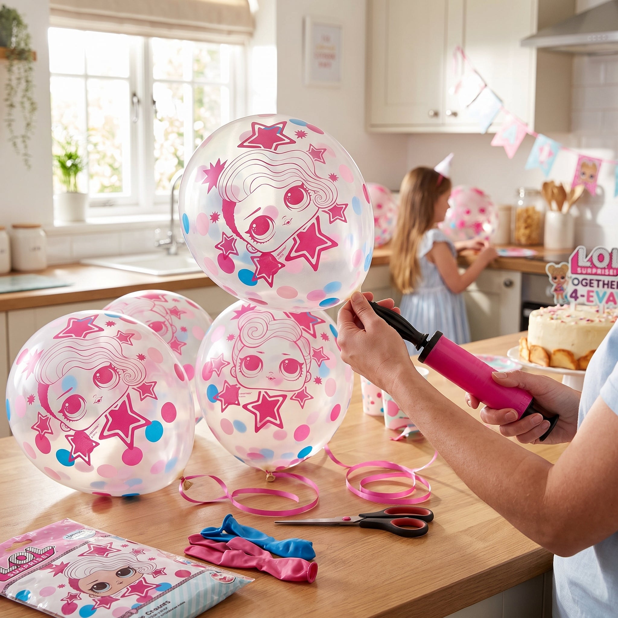 LOL Surprise! "Together 4-Eva" Confetti Latex Balloons - 12" (6 Pack)