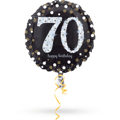 Sparkling 70th Birthday Foil Balloon
