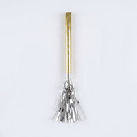 Silver & Gold Fringed Party Blowouts