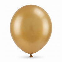 Pearl Gold Latex Balloons - 12 In. | 15 Count