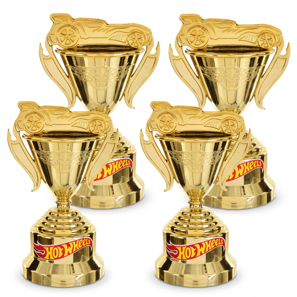 Hot Wheels Trophy Cup Favors, 4-Pack