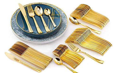 10 In. Floral Brush Design Plastic Plates | 120 Count