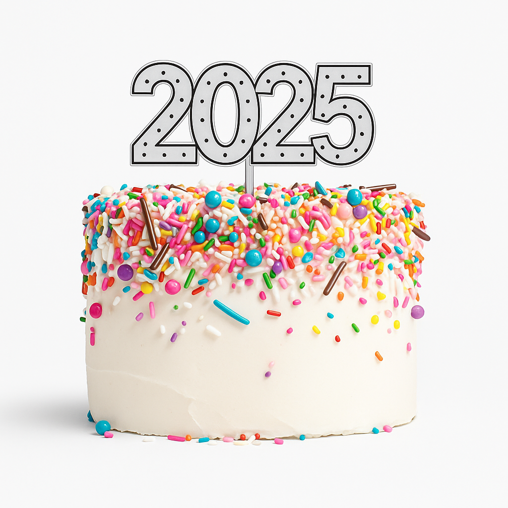 Festive 2025 Cake Topper Pick for New Year's Celebrations