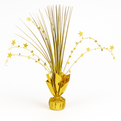 Golden Starburst Metallic Spray Centerpiece - 12 Inch