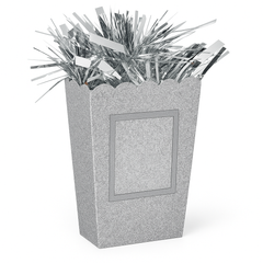 Silver Glitter Balloon Weight Centerpiece with Photo Frame