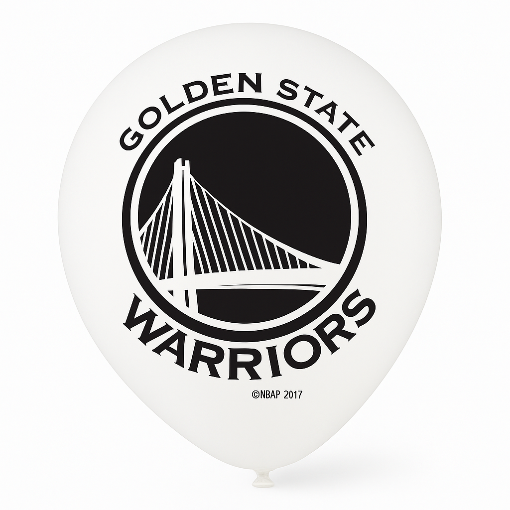 Golden State Warriors 12" Printed Latex Balloons - 6 Pack