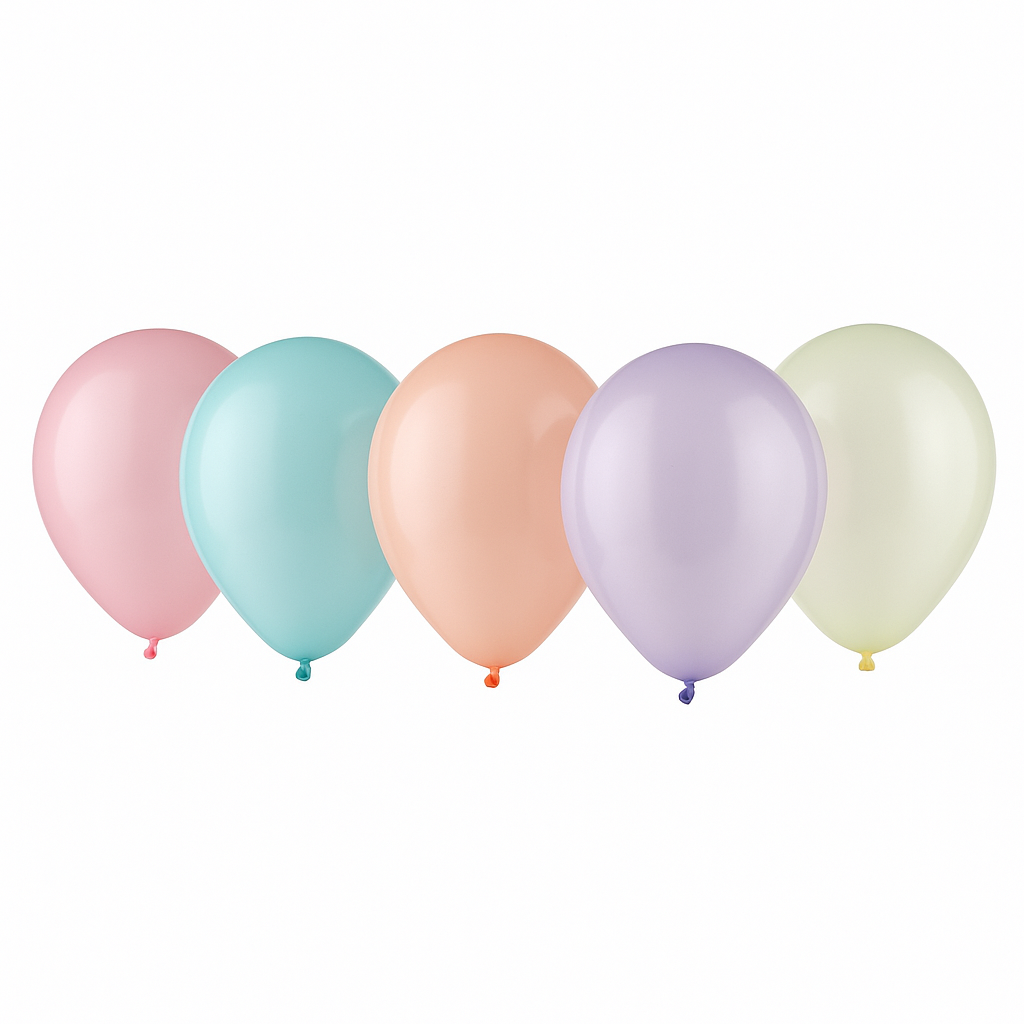 Sorbet Pastel Latex Balloons, 5-Inch, Assorted Colors, 25-Pack