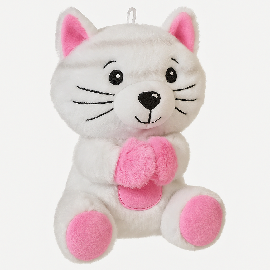 Adorable Kitty Plush Balloon Weight Accessory