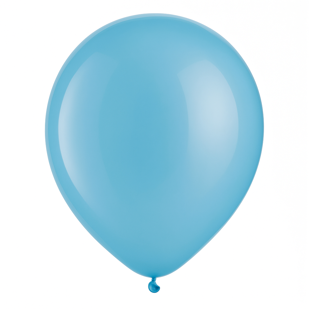 Caribbean Blue Latex Balloons - 15 Count