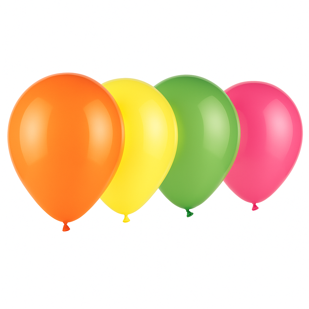 Neon Assorted Latex Balloons - 11-Inch, 15 Pack