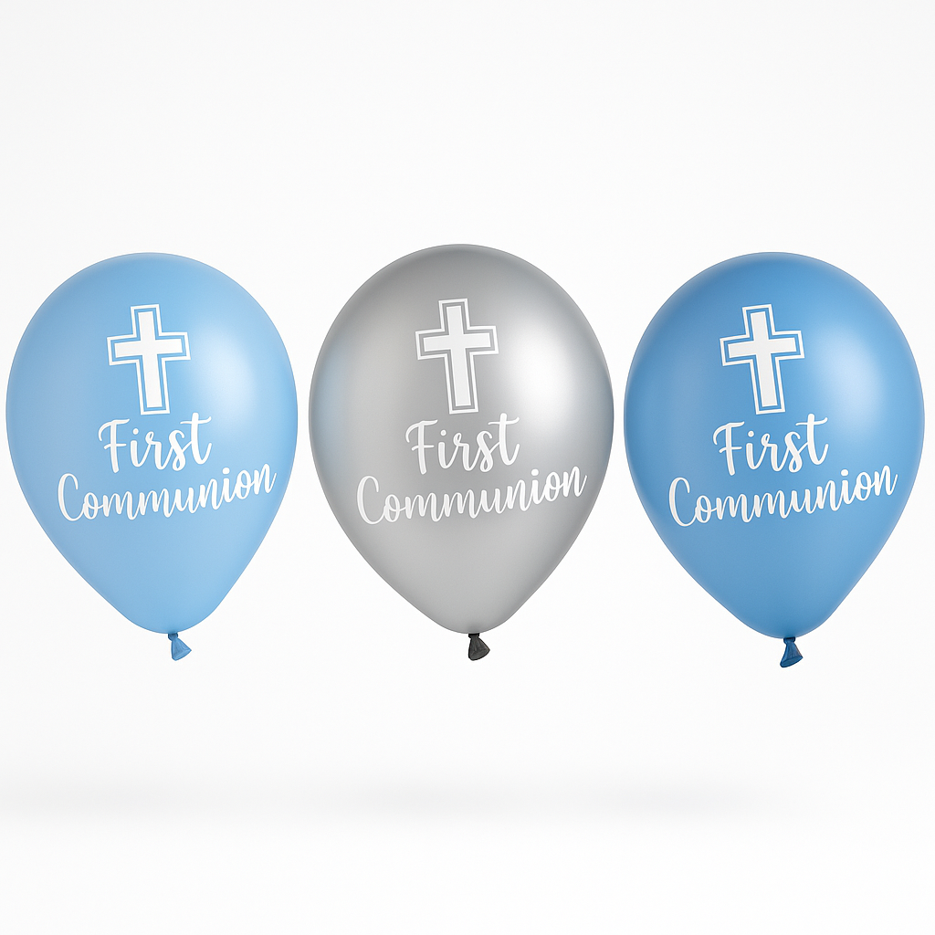 First Communion Decorative Latex Balloons - 12", 15-Pack