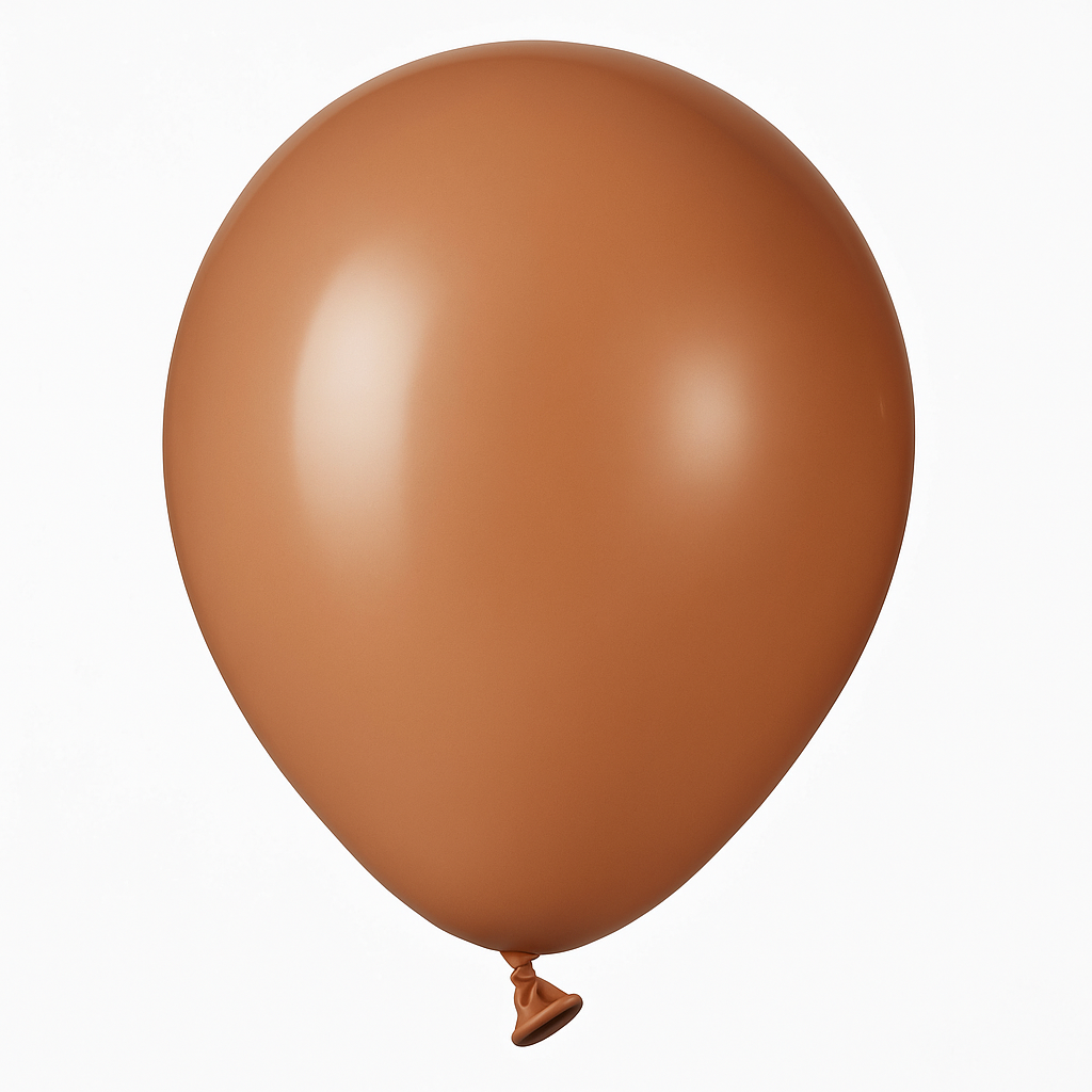 Ginger Biscuit Brown 5" Latex Balloons - Pack of 50