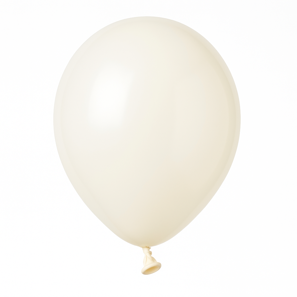 White 5" Latex Balloons - Pack of 50