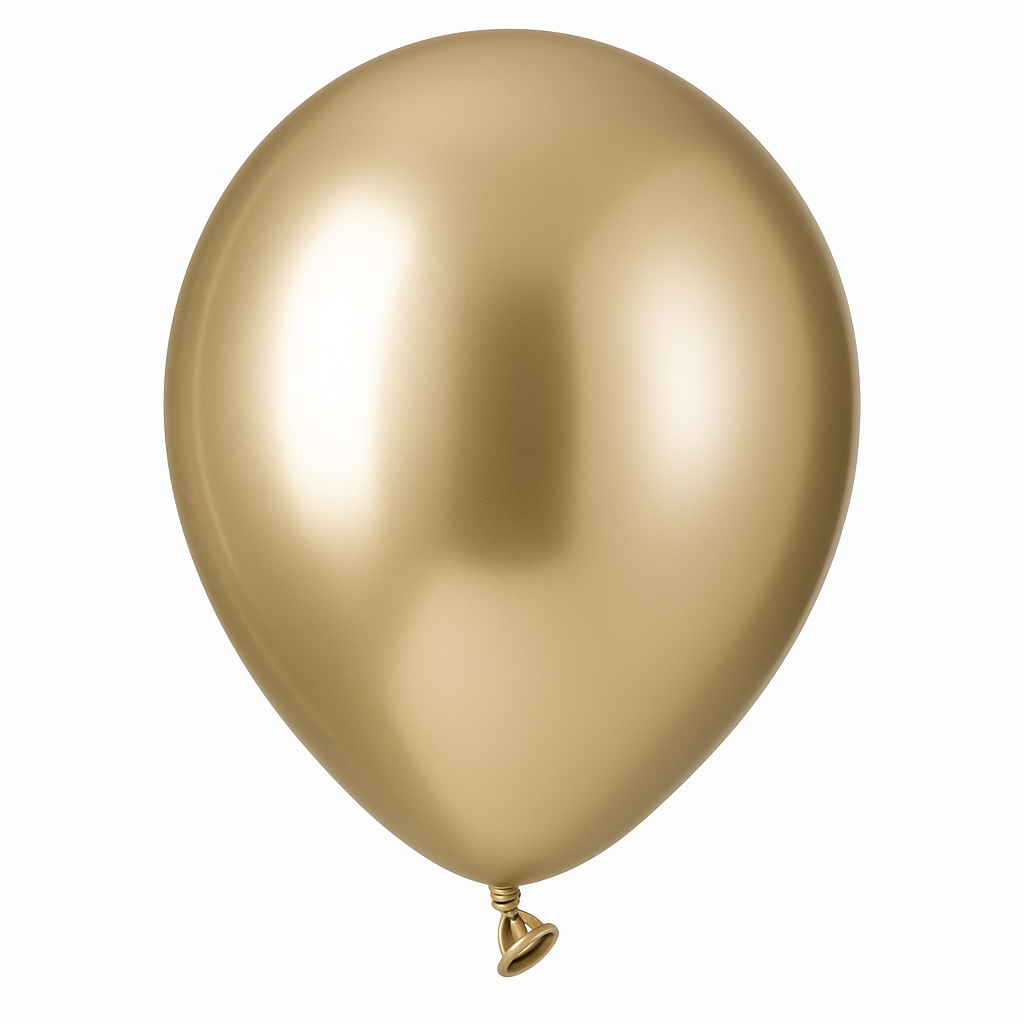 Luxaire Satin Gold 5" Premium Latex Balloons - Pack of 50