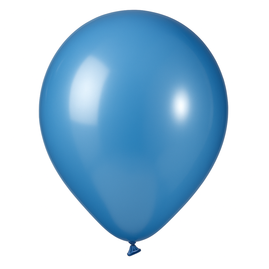 Luxaire Premium 12" Royal Blue Metallic Latex Balloons, 25 ct