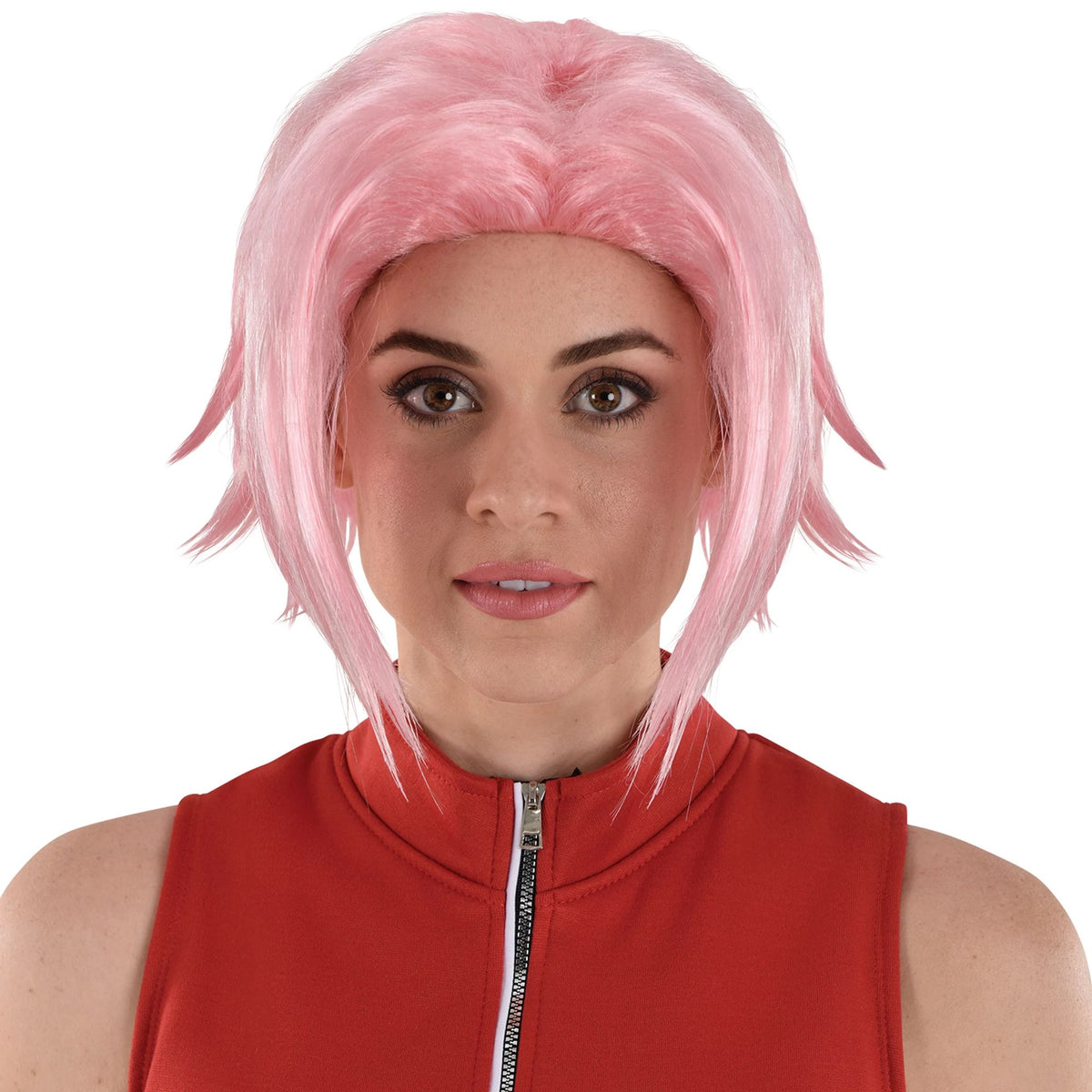 Sakura Haruno Pink Wig for Adults - Naruto Halloween Costume Accessory