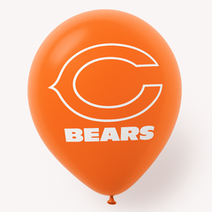 Chicago Bears Latex Balloons - 12" - Pack of 6