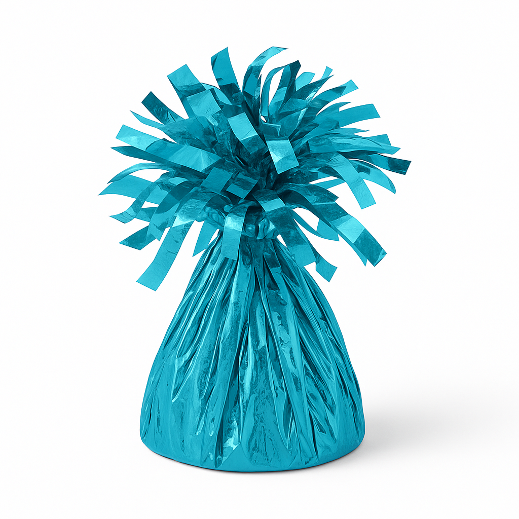 Caribbean Blue Foil Balloon Weight
