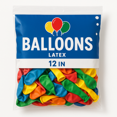 Assorted Pastel Latex Balloons - 12-Inch, 72-Pack