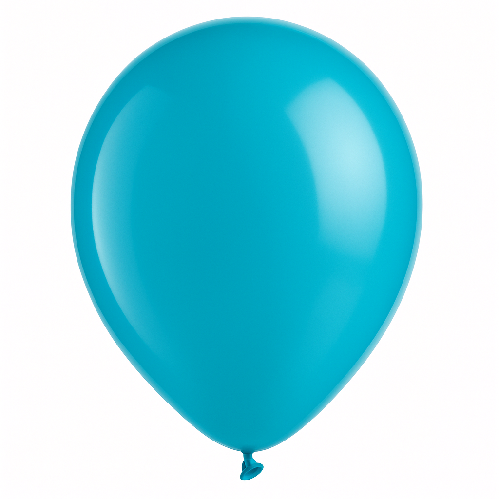 Caribbean Blue 12" Latex Balloons - 72 Pack