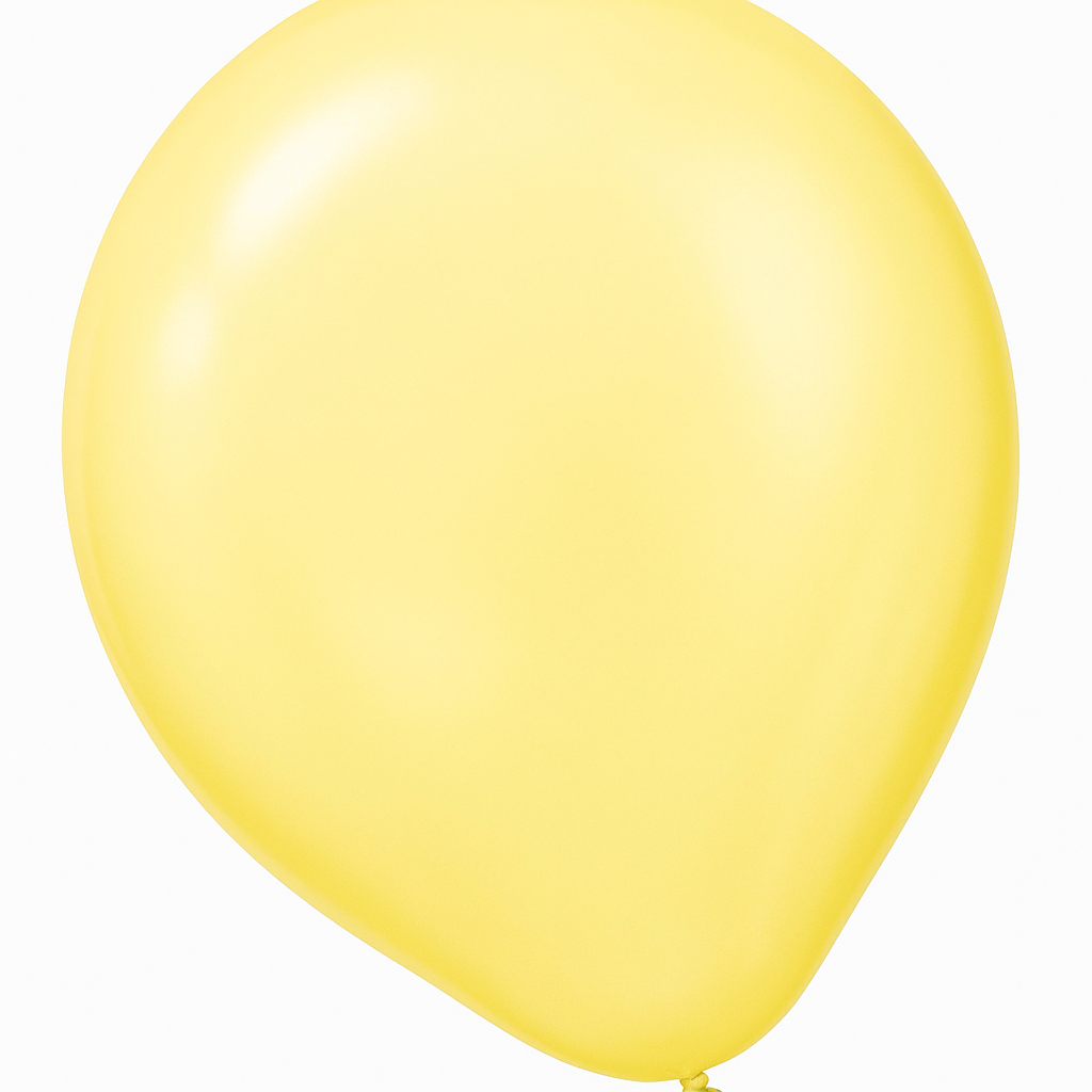 Pearl Yellow 12" Latex Balloons - 72 Pack