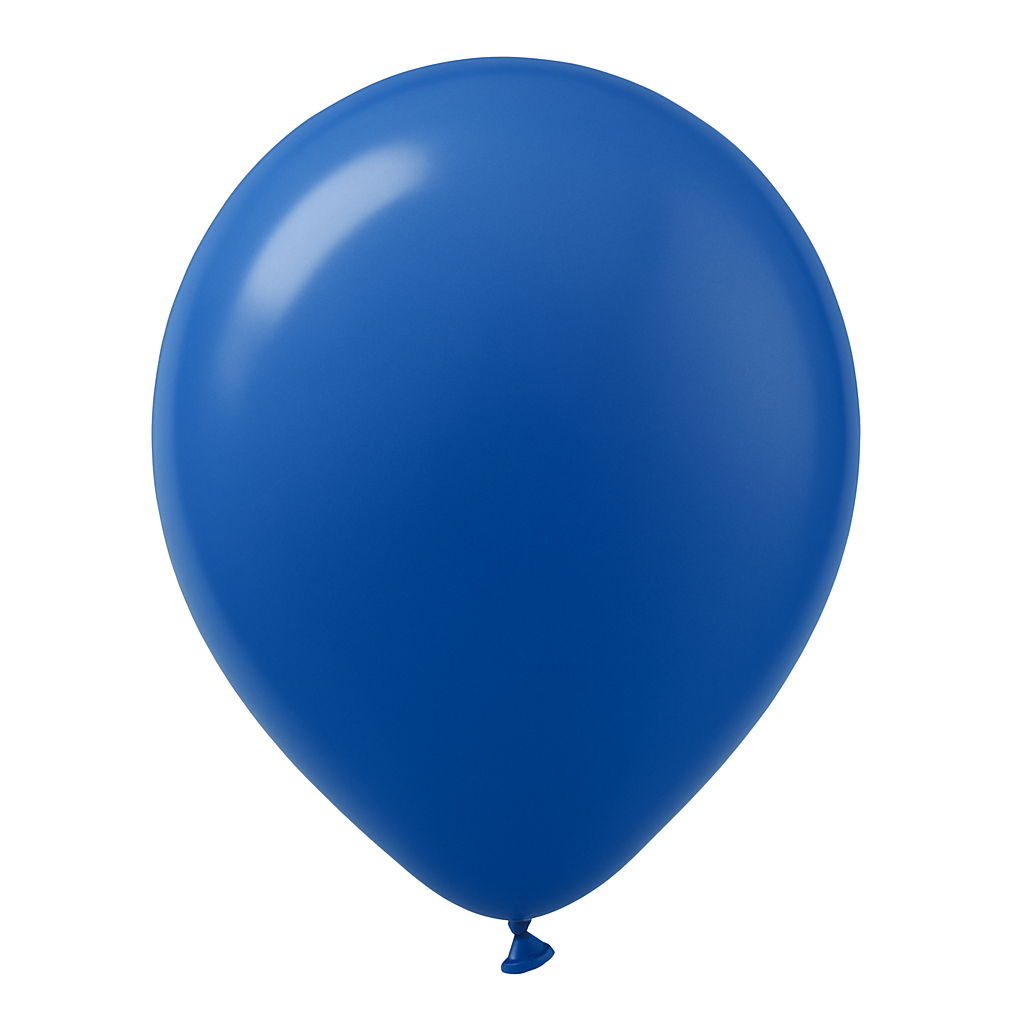 Royal Blue Solid Latex Balloons - 12" | Pack of 15
