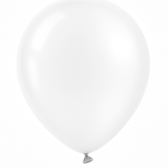 White Pearl Latex Balloons - 12" | 15-Pack