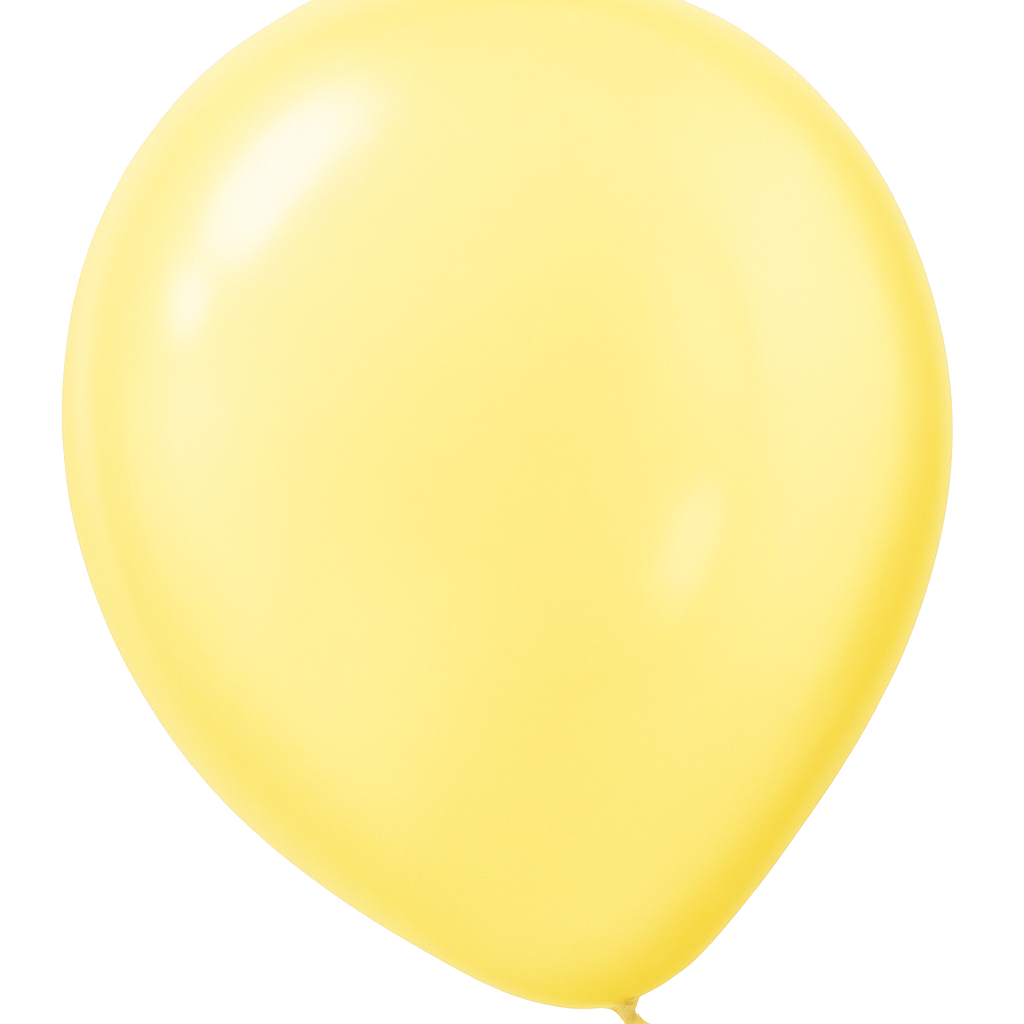 Yellow Pearl Latex Balloons, 12-Inch, 15-Pack