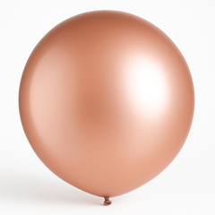 Elegant Rose Gold Pearl Latex Balloons - 24", 4 Pack