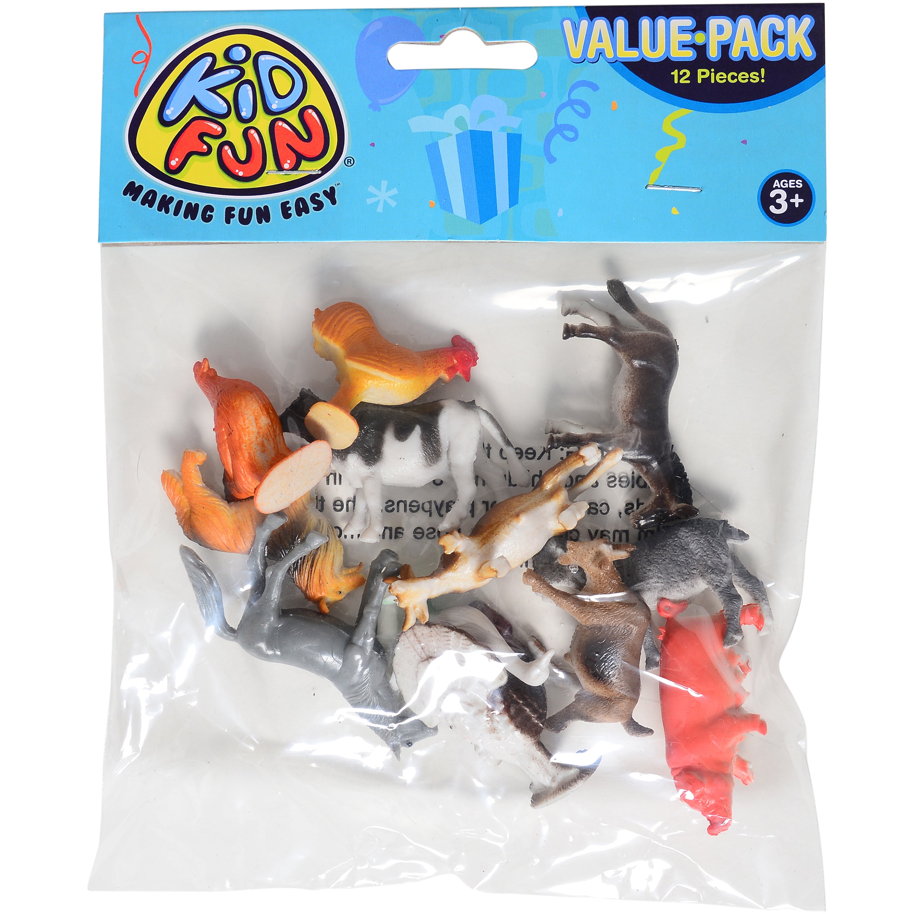 Mini Farm Animals - 12 Count
