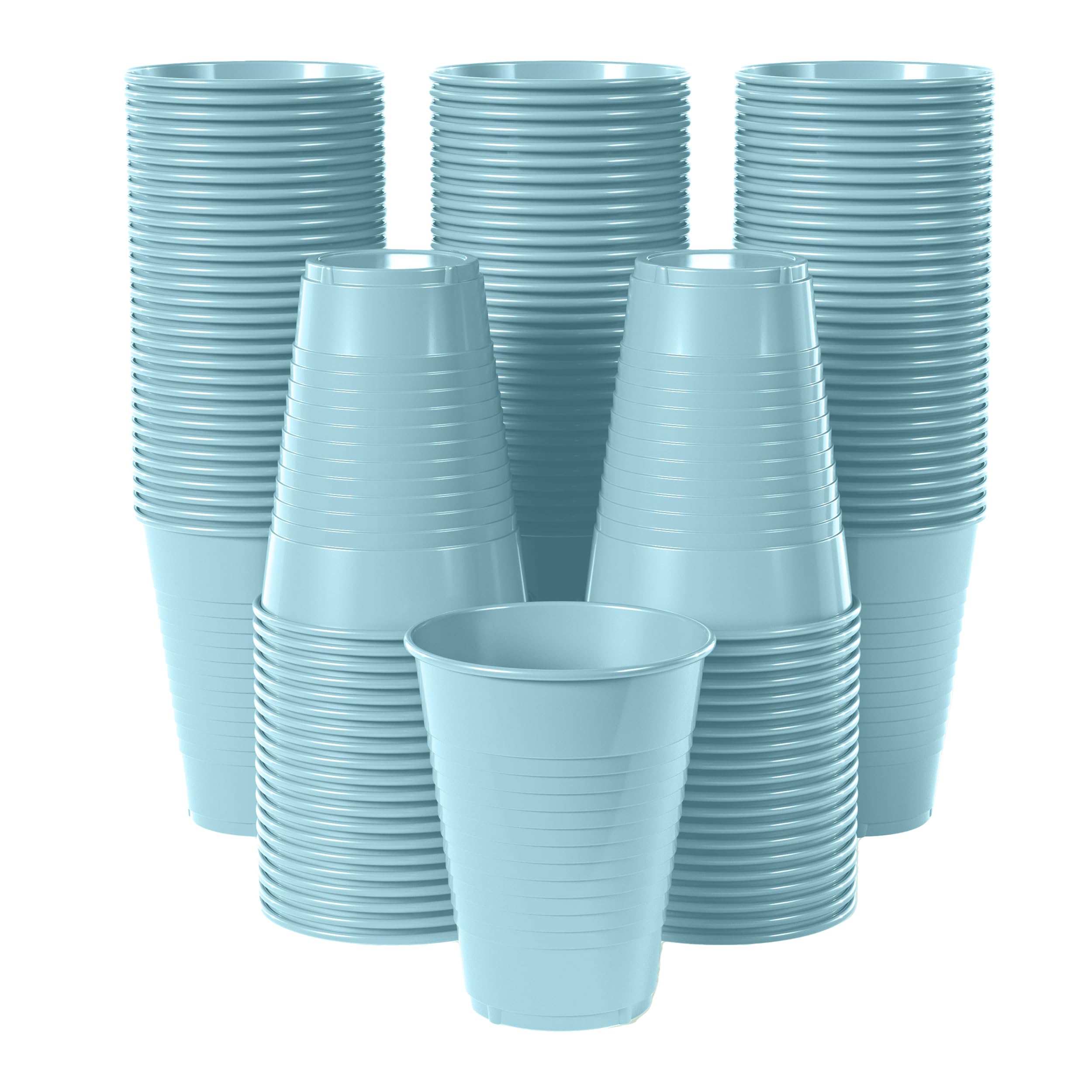 12 Oz. Light Blue Plastic Cups | 50 Count