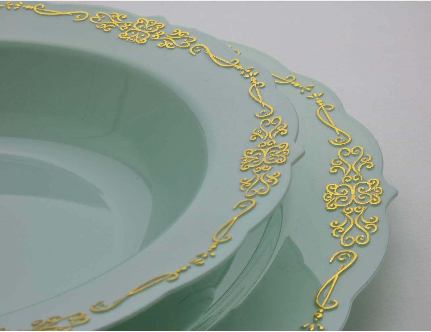 12 Oz. Robin Blue Victorian Design Bowls | 20 Count