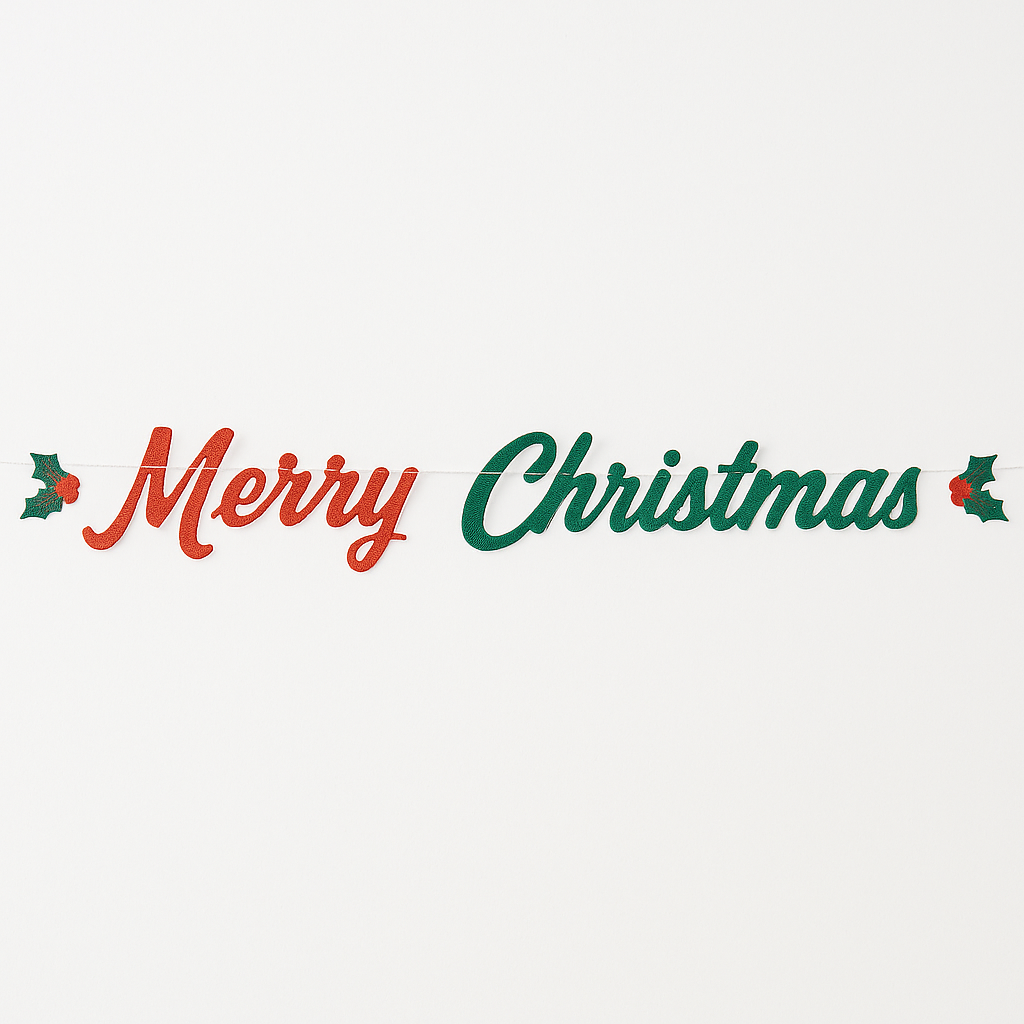 Merry Christmas Letter Banner
