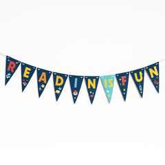 "Reading is Fun" Pennant Banner