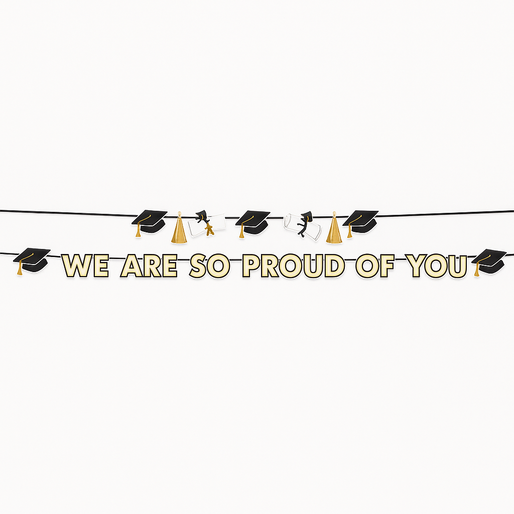 "We Are So Proud of You" Graduation Banner Kit