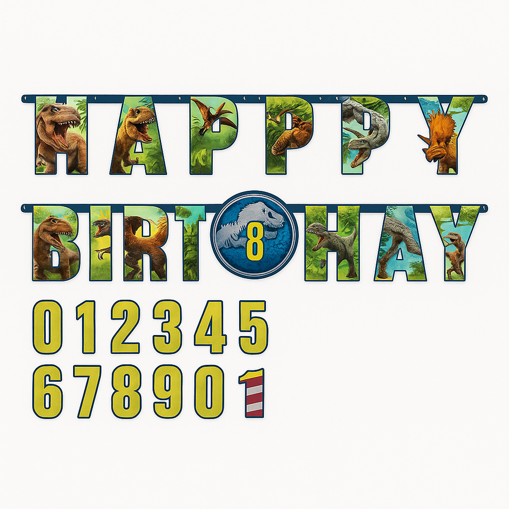 Jurassic World Birthday Banner