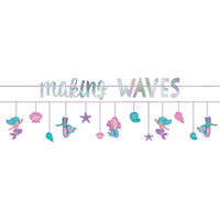 Shimmering Mermaids "Making Waves" Double Banner Decoration Set