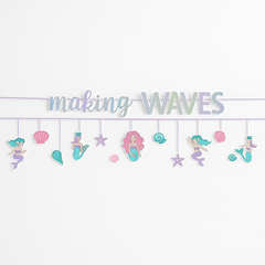 Shimmering Mermaids "Making Waves" Double Banner Decoration Set