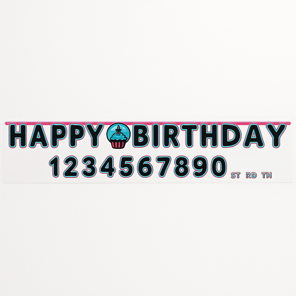 Internet Famous Jumbo Add-An-Age Birthday Banner