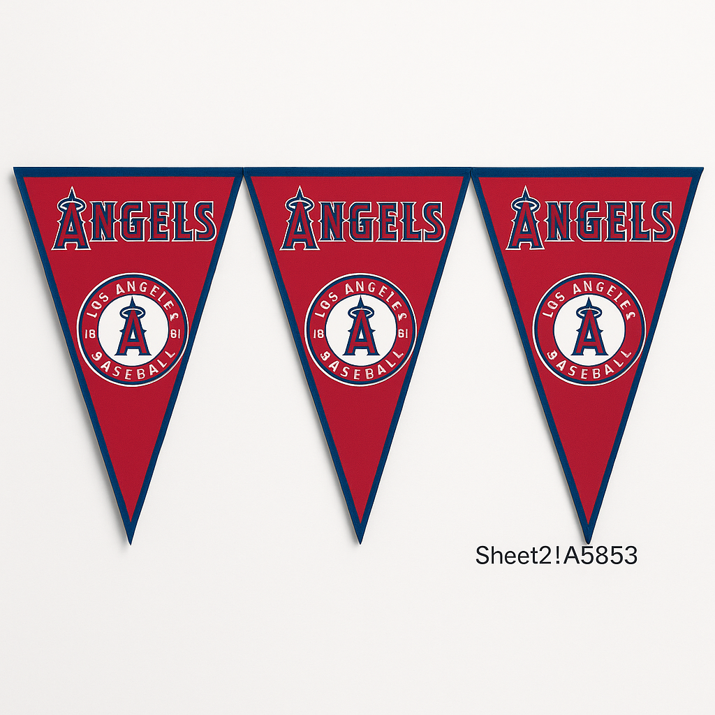 Los Angeles Angels MLB Pennant Banner