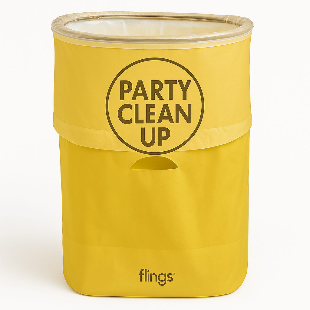 Gold Pop-Up Reusable Fling Bin - 13 Gallon