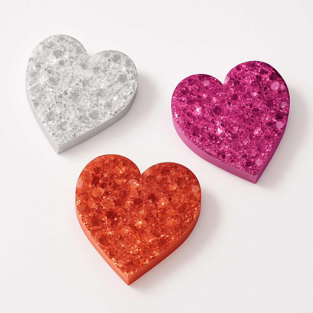 Valentine's Day Prismatic Foam Heart Stickers