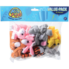 Animal Finger Puppets - 12 Count